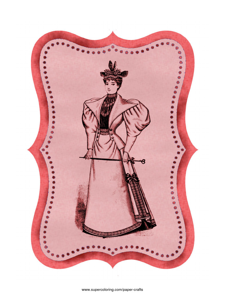 Vintage Gift Tag Template Paper Craft | PDF