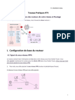 TP 4 - Configurations Des Routeurs de Votre Réseau Et Routage