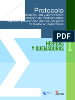 Protocolo Indicación, Uso y Dispensación Por Enfermeras Heridas y Quemaduras