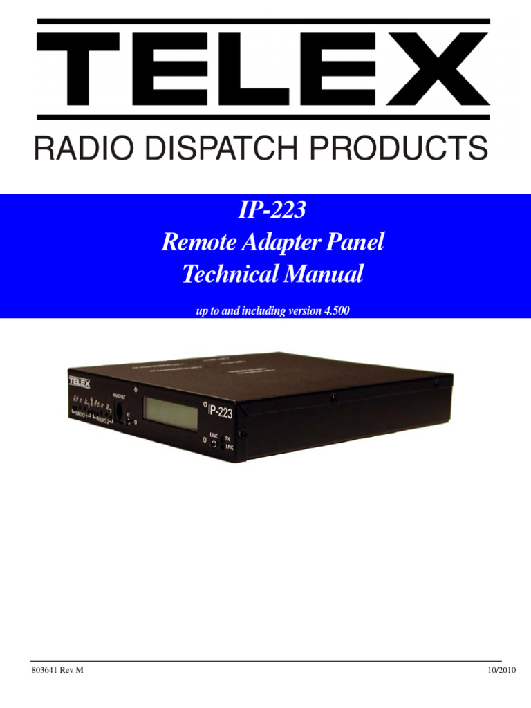 Interface à Distance Tonalité Telex DSP-223 - Occasion Fonctionnelle