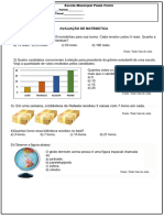 Prova 3 ano de matemática