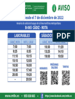 Horarios Catamaran 7 Dic. 2022 para Imprimir