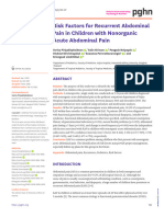 Risk Factors For Recurrent Abdominal