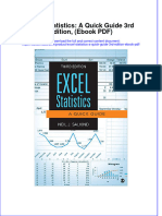 Dwnload full Excel Statistics a Quick Guide 3rd Edition eBook PDF pdf