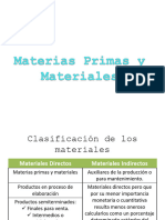 Materia Prima y Materiales