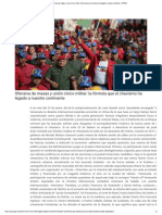 Ofensiva de Masas y Unión Cívico Militar - La Fórmula Que El Chavismo Ha Legado A Nuestro Continente - MPPRE