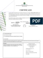 Certificado - Especialização Educação Profissional