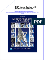 Full Download Ebook PDF Linear Algebra With Applications 10th Edition 2 PDF