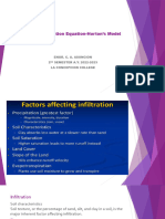 CE109 Infiltration Horton's Equation March 10,2023