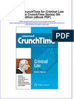 Full download Emanuel Crunchtime for Criminal Law Emanuel Crunchtime Series 5th Edition eBook PDF pdf