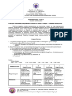 PERFORMANCE TASK #1 FPL-Commercial