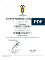 Certificado Sena R