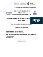 REPORTE DE LECTURA UNIDAD 5 6 y 7