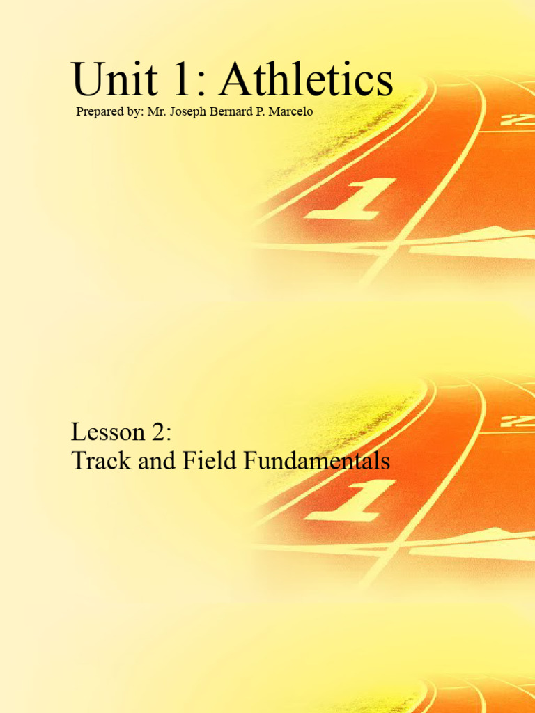 Track and Field Fundamentals Guide | PDF | Running | Physical Exercise