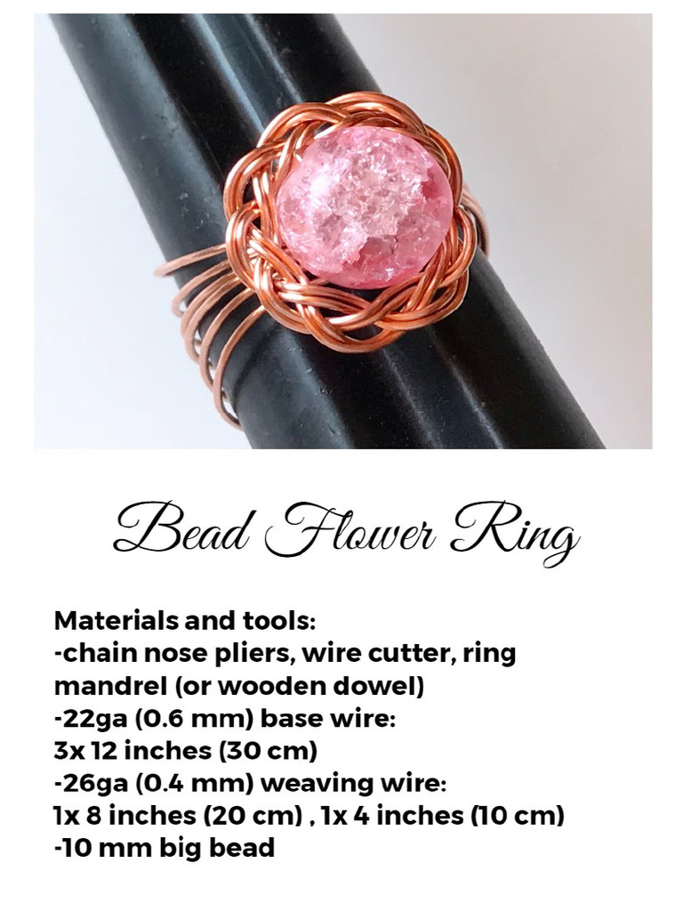 Bead Flower Ring Tutorial | PDF