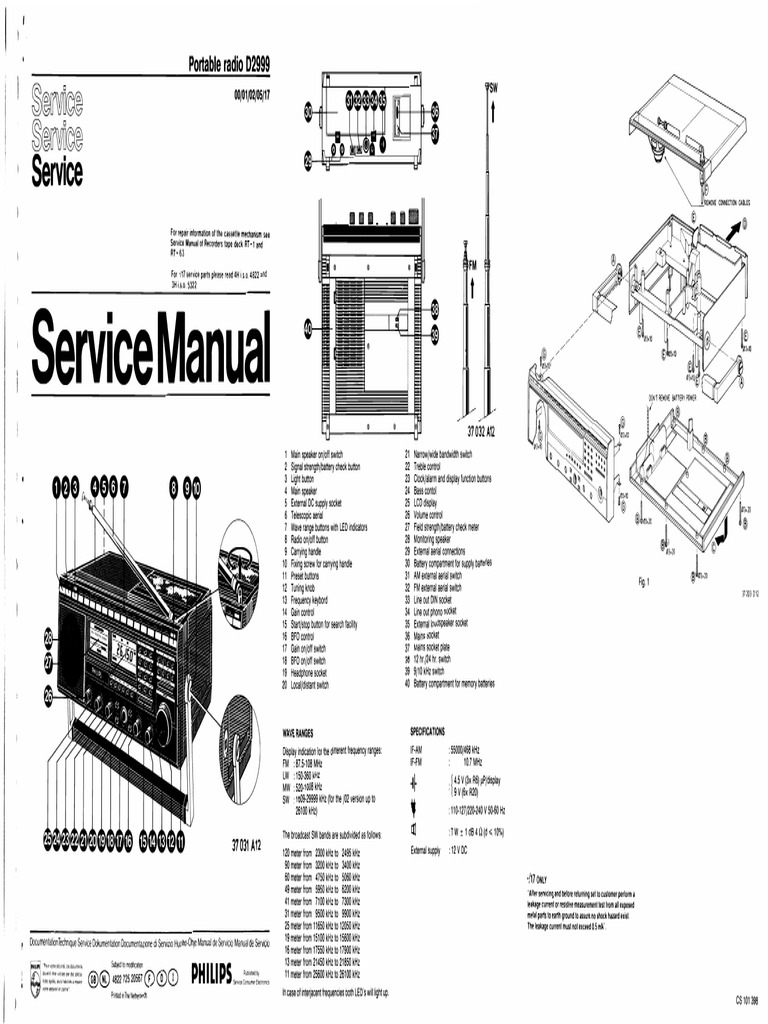 Philips d2999 SM | PDF