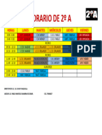 Horario de 2º A