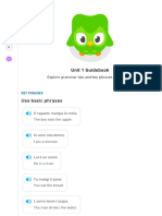 Duolingo - Italian Unit 1 Guidebook