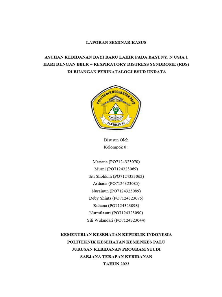 Derajat Retraksi Dada pada Bayi RDS | PDF