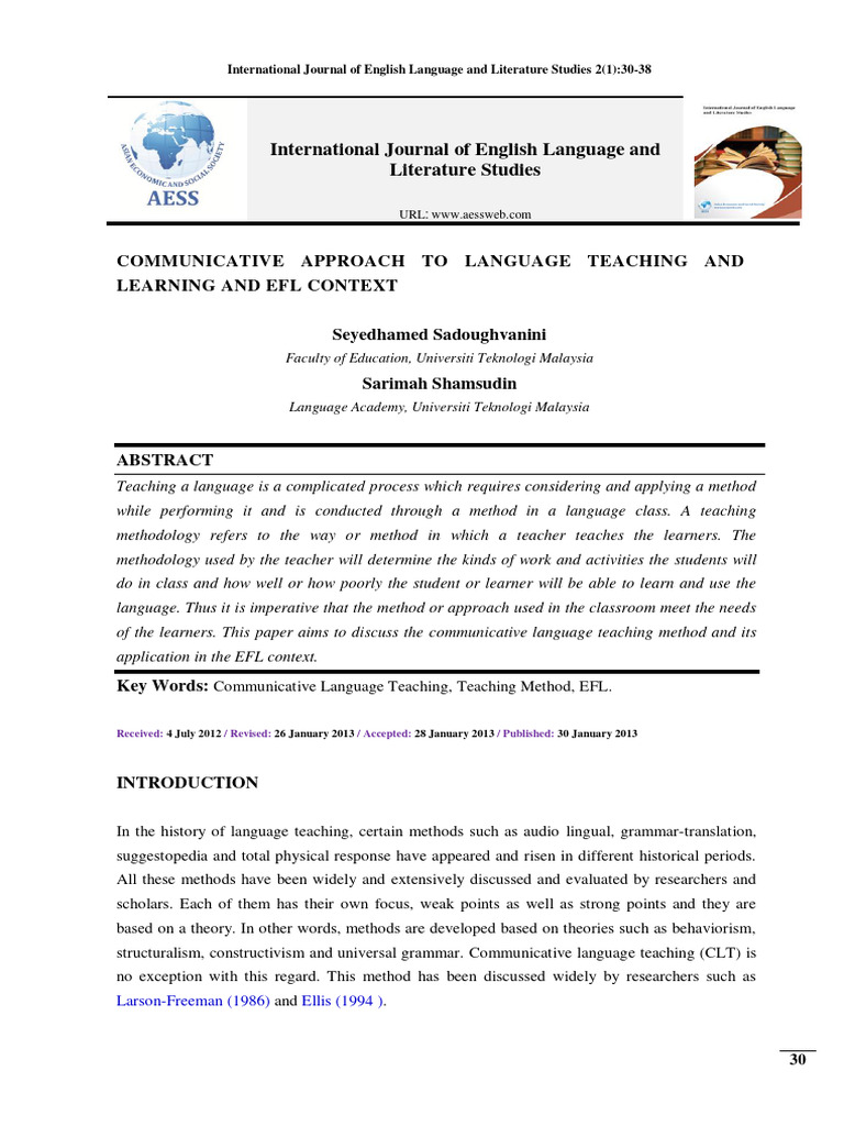 International Journal of English Language and Literature Studies | PDF