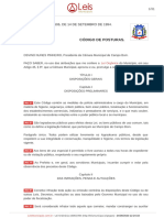 PDF Legislação - Lei Municipal 1606-94 - Codigo de Posturas