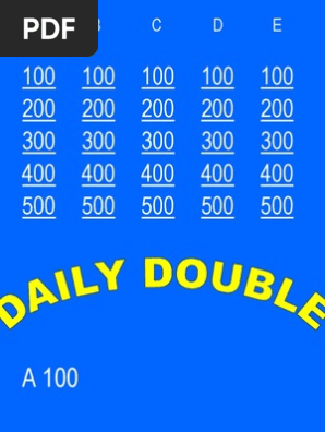 Blank Jeopardy