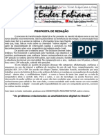 Tema - Os Problemas Relacionados Ao Analfabetismo Digital No Brasil