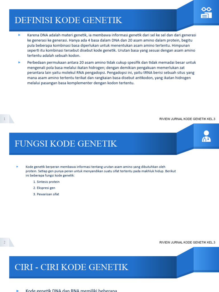 Kode Genetik | PDF