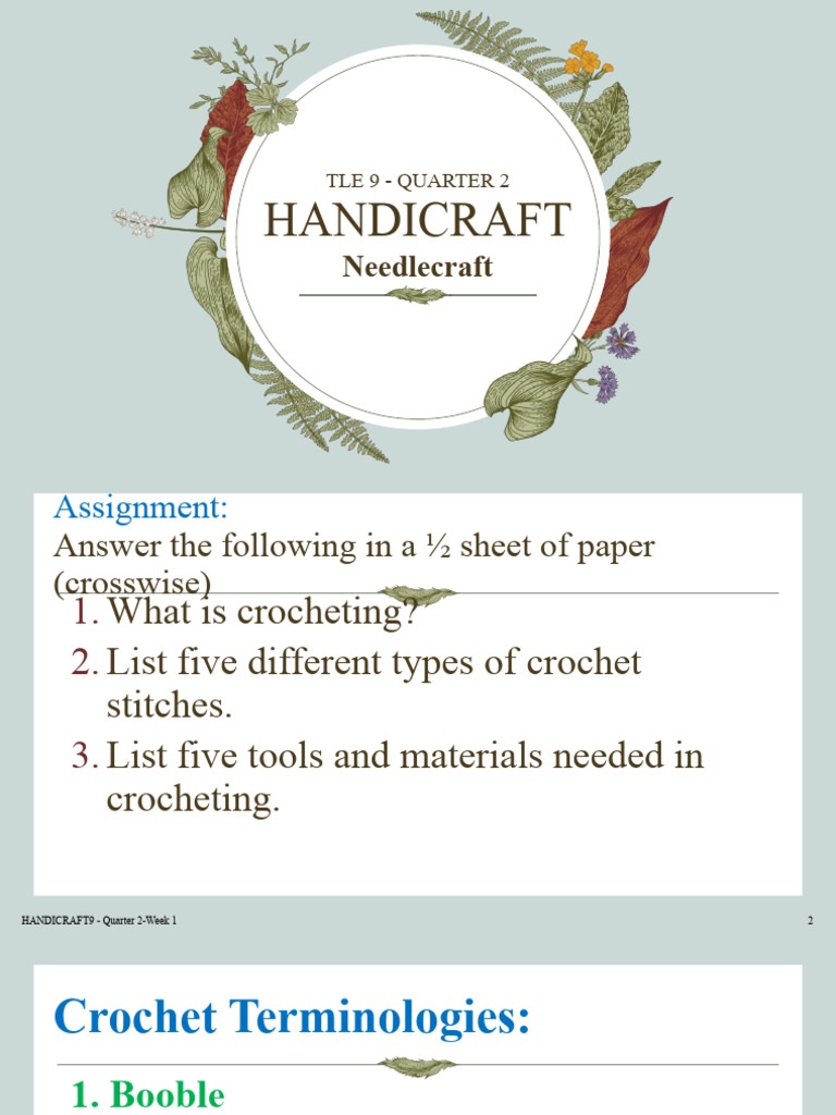 HANDICRAFT 9-Quarter 2 | PDF