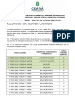 SEFOR 01 EEFM GOVERNADOR FLAVIO MARCILIO 23070269 PORTARIA 02 2022 - Edinielson Figueiredo