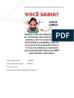 dor de cabeça