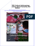 Full Download Original PDF Cultural Anthropology Asking Questions About Humanity 2nd Edition PDF