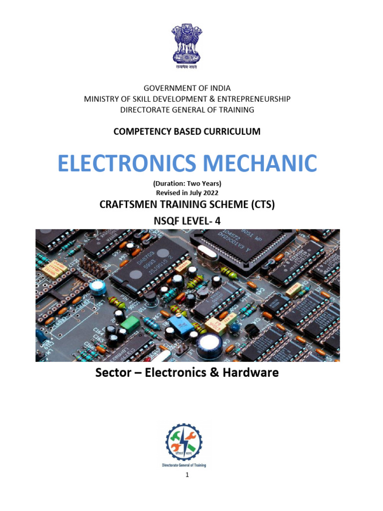 Electronics Mechanic CTS2.0 NSQF-4 | PDF