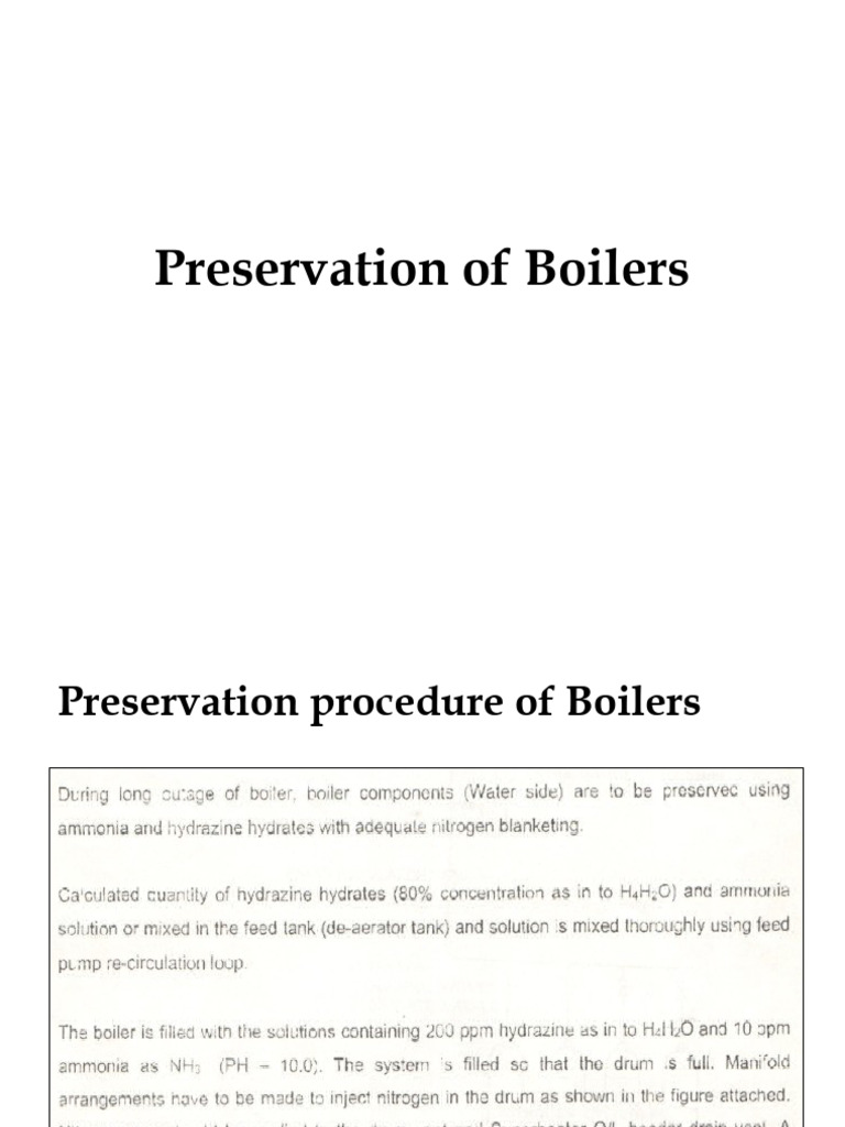 Preservation of Boiler | PDF