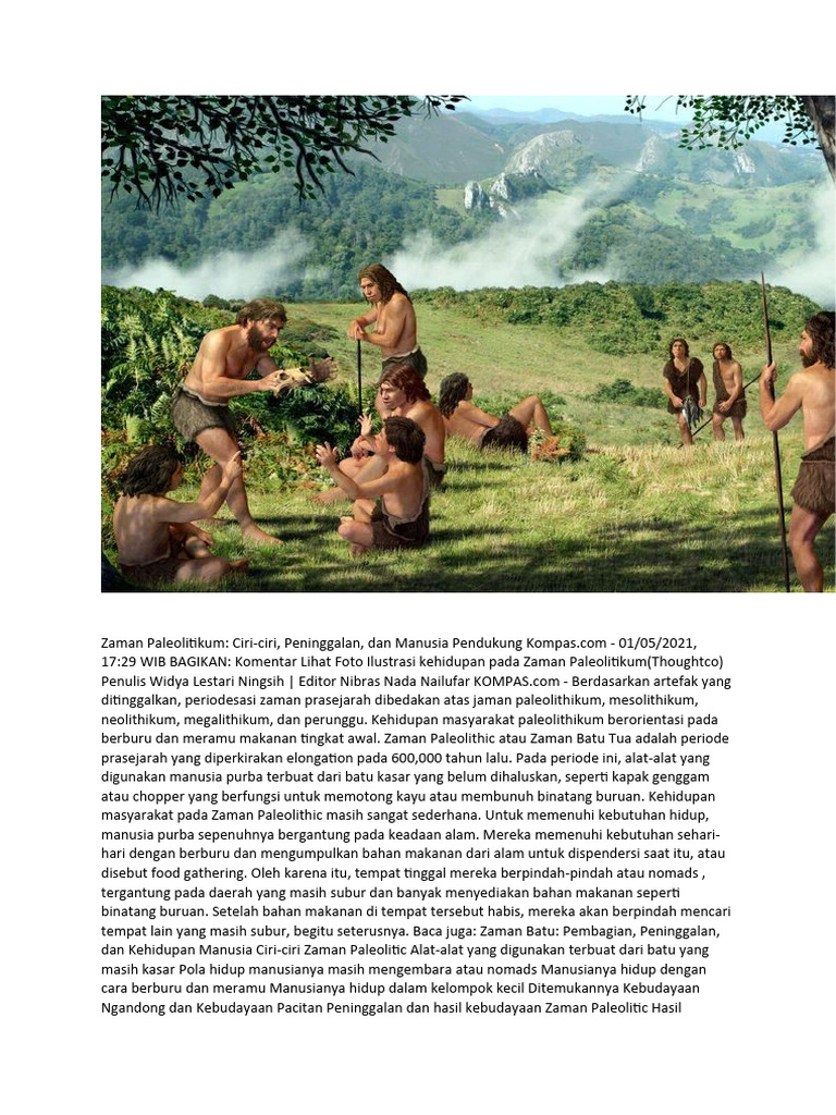 Zaman Paleolitikum PDF