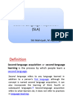 PBI207-Second Language Acquisition
