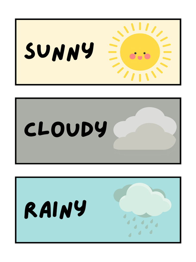 Weather Chart Labels | PDF