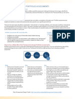 Portfolio Assessments Worksheet