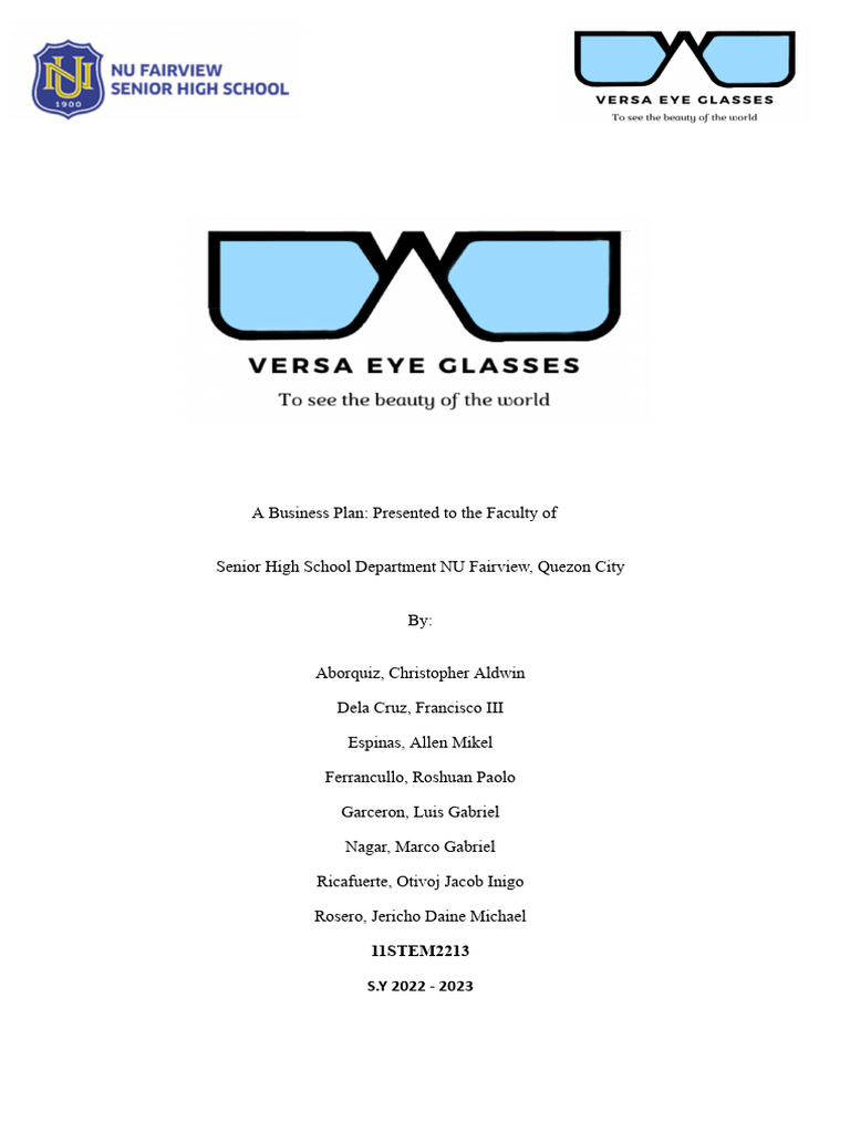 Versa Eye-Glasses | PDF