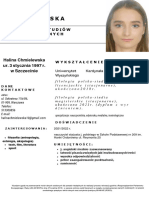 Halina Chmielewska CV Akt