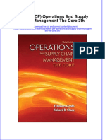 Full Download Ebook PDF Operations and Supply Chain Management The Core 3th PDF