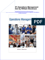 Full Download Ebook PDF Operations Management 12th Edition by William Stevenson PDF