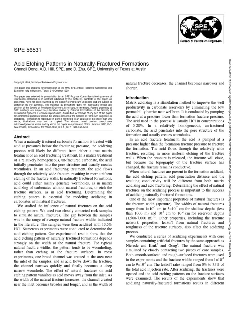 acid etching pattern PDF