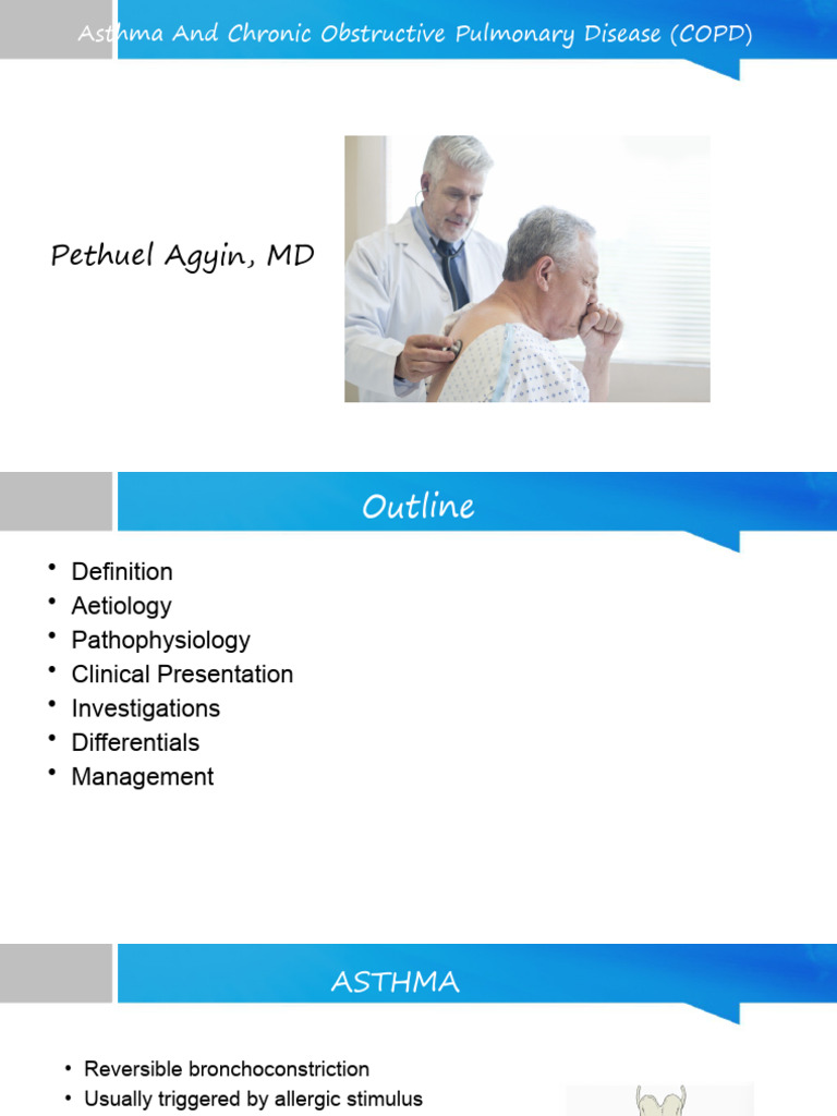 Asthma and Chronic Obstructive Pulmonary Disease | PDF
