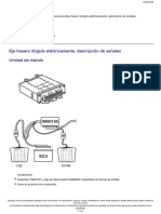 Eje trasero dirigido eléctricamente, descripción de señales