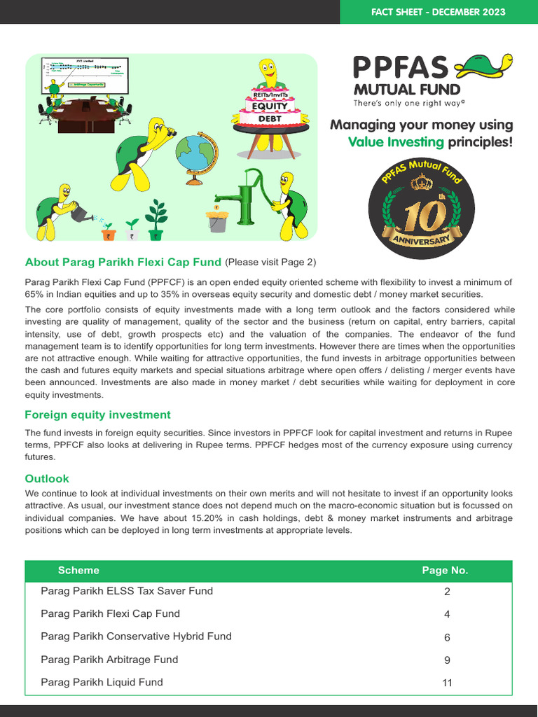Ppfas mf factsheet for december 2023 pdf investing stocks