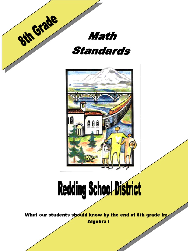 What Our Students Should Know by The End of 8th Grade In Algebra I