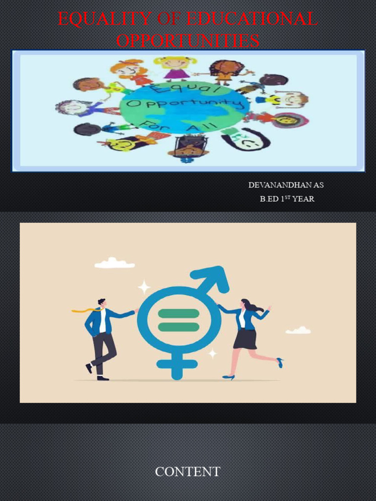 Equality of Educational Opportunities PDF
