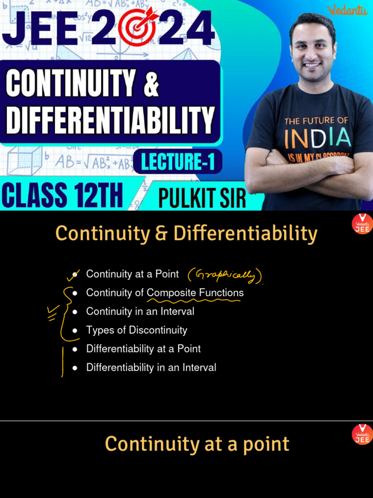 Continuity L 2, Continuity of Composite Functions 2023, Pulkit Sir | PDF