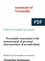 Assessment of Personality